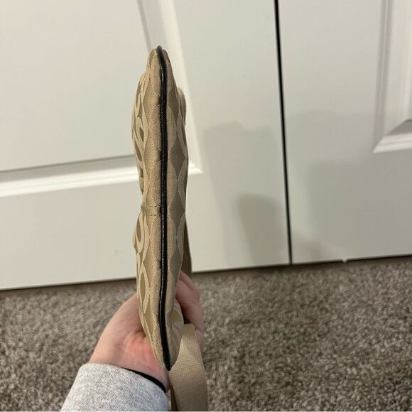 COACH Madison Dotted Op Art Swingpack Brown and Tan Crossbody - Picture 11 of 14